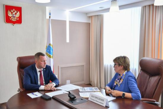 Губернатор Роман Бусаргин встретился с уполномоченной по правам ребенка Татьяной Загородней