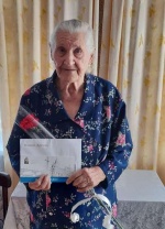 95-летний юбилей отметила Ветеран труда из р.п. Романовка 