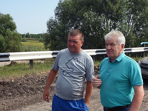 27 июля глава Романовского муниципального района Алексей Щербаков осмотрел автодорогу Мордовский Карай - Алексеевский