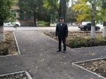 4 октября глава Романовского муниципального района Алексей Щербаков проверил ход ремонта тротуаров на улице Советская
