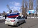17 марта в Романовке прошел автопробег «#СвоихнеБросаем» в поддержку воссоединения Крыма и Севастополя с Россией и жителей Донбасса