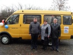 Вручение автобуса для перевозки школьников в МОУ Осиновская СОШ