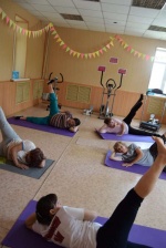 Очередное занятие по технологии «Зал для занятий адаптивной физкультурой» для пожилых граждан прошло в КЦСОН Романовского района