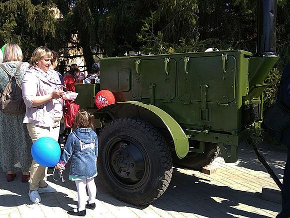Сегодня на центральной площади работала полевая кухня