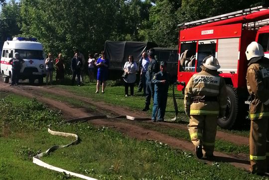 Проведено командно–штабное учение при возникновении лесных пожаров